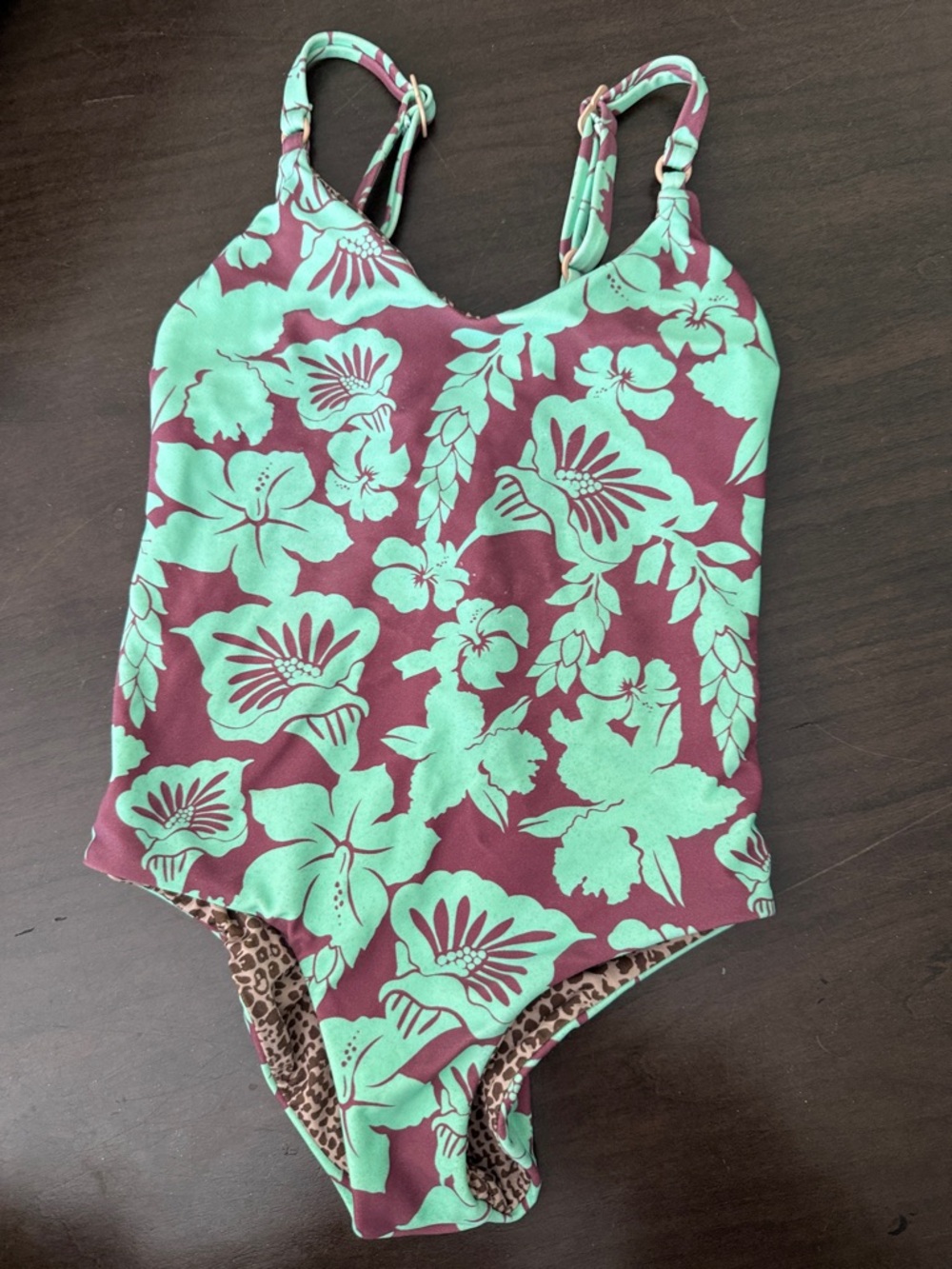 Acacia swimwear Honey kids one piece in Piha print